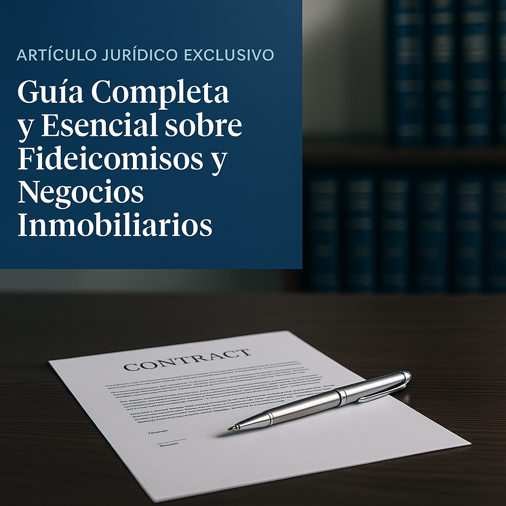 Illustration of Artículo Jurídico Exclusivo: Guía Completa y Esencial sobre Fideicomisos y Negocios Inmobiliarios