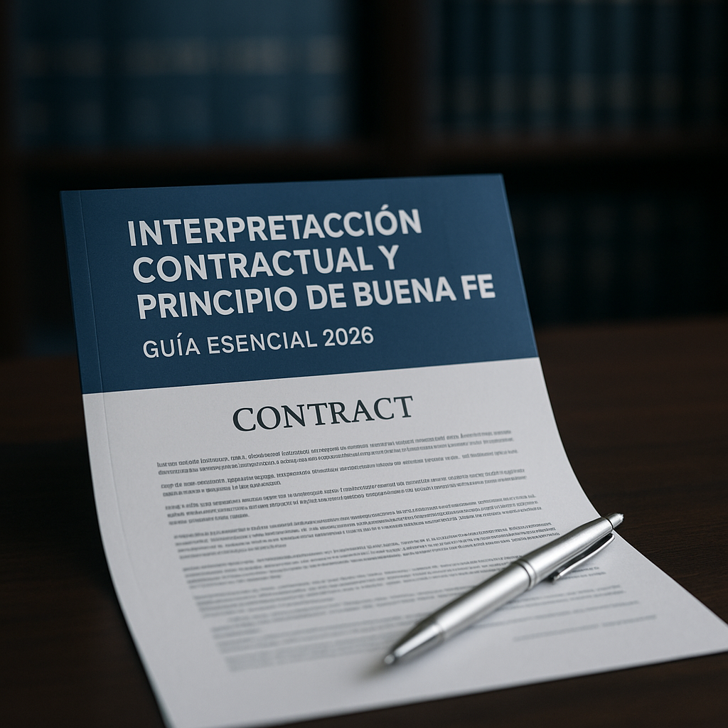 Illustration of Interpretación Contractual y Principio de Buena Fe: Guía Esencial 2026
