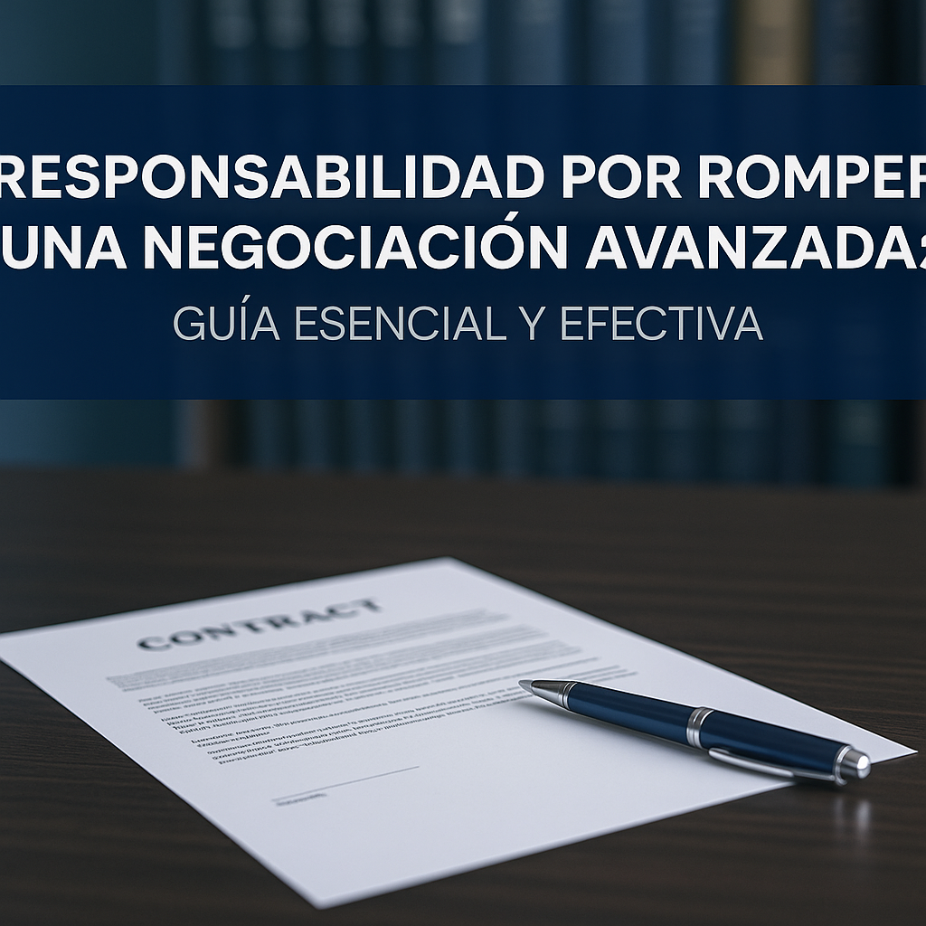 Illustration of Responsabilidad por Romper una Negociación Avanzada: Guía Esencial y Efectiva