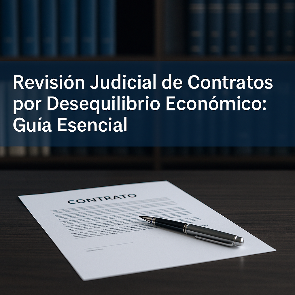 Illustration of Revisión Judicial de Contratos por Desequilibrio Económico: Guía Esencial